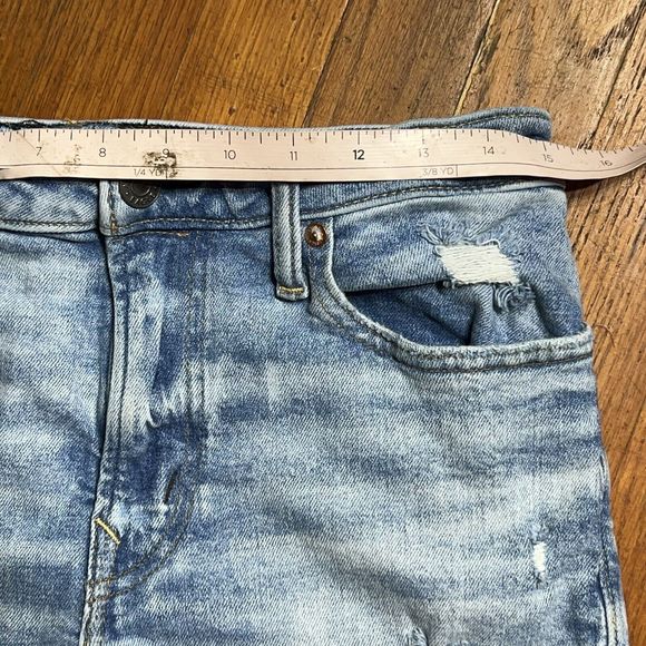 American Eagle Mens Jeans 30x30 Airflex Athletic‎ Skinny Distressed Light Wash - Picture 11 of 14